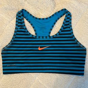Blue Nike Sports Bra